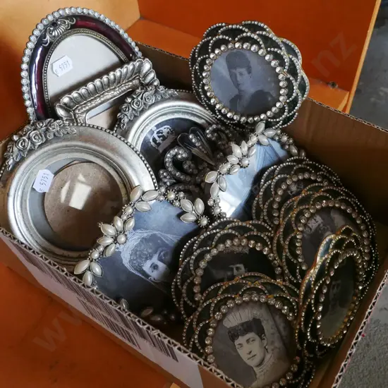box of ornate photo frames, all Queen Alexandra prints