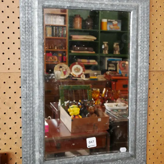 pressed tin wall mirror