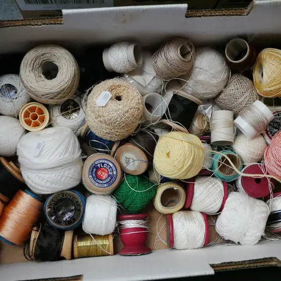 box; sewing and needlework threads