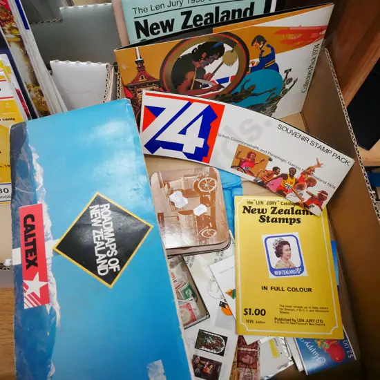 road maps, coasters, stamps, catalogues