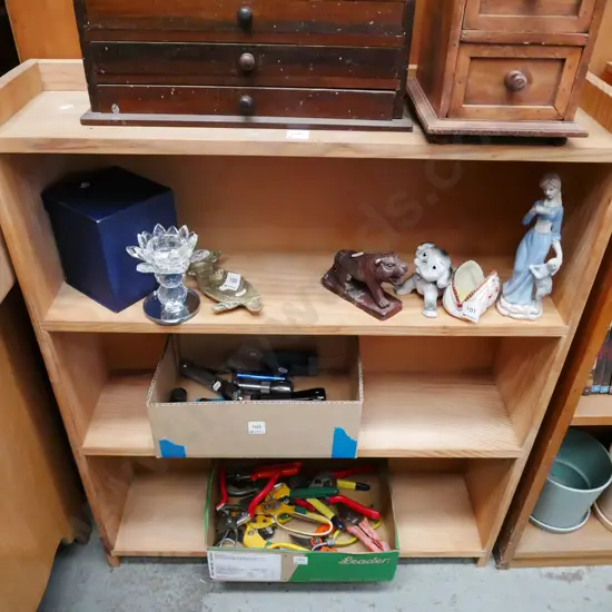 small pine bookcase H-920 W-760 D-200