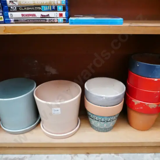 various garden planters