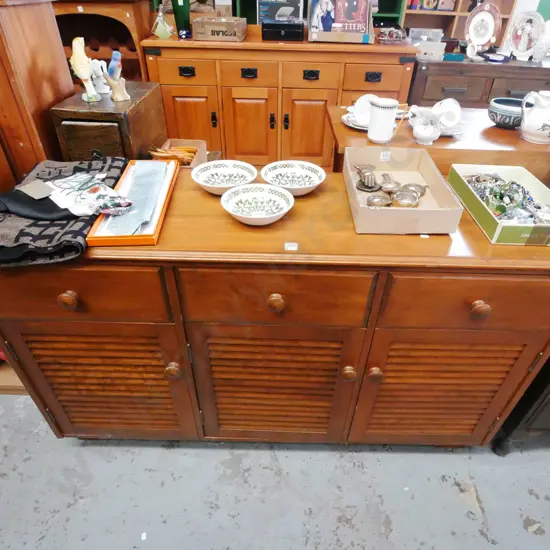 3 door 3 drawer pine sideboard H-780 W-1315 D-400