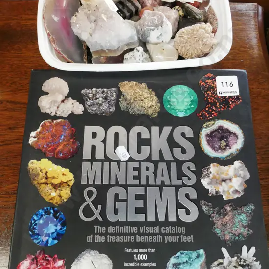 various rocks, minerals, gems, reference book