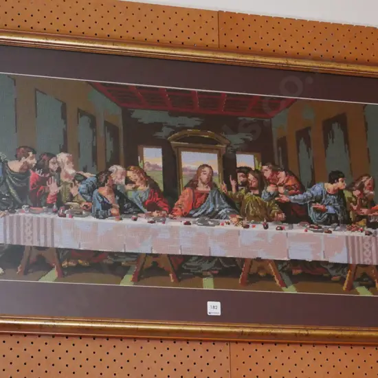 framed tapestry - The Last Supper
