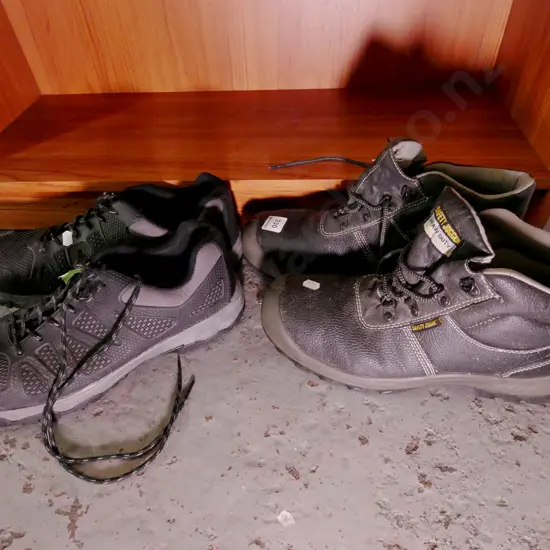 2x pairs of steel cap boots and sneakers Size UK11