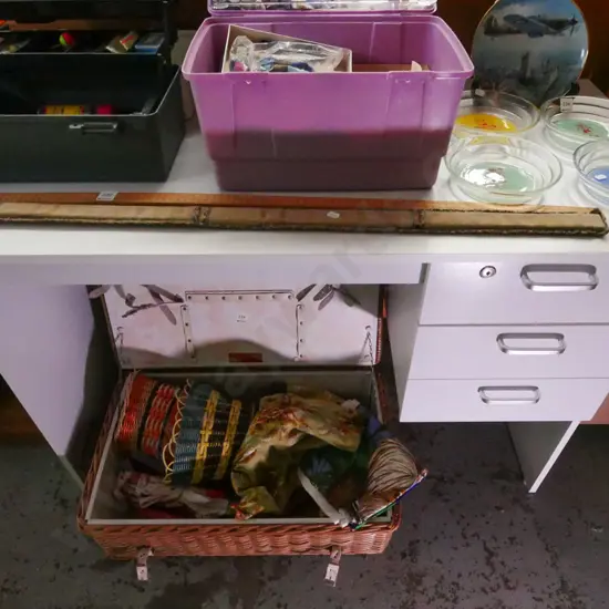 mdf melteca 3 drawer study desk H-740 W-1200 D-600