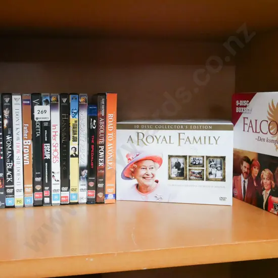 DVDs, royal family and Falcon Crest box sets