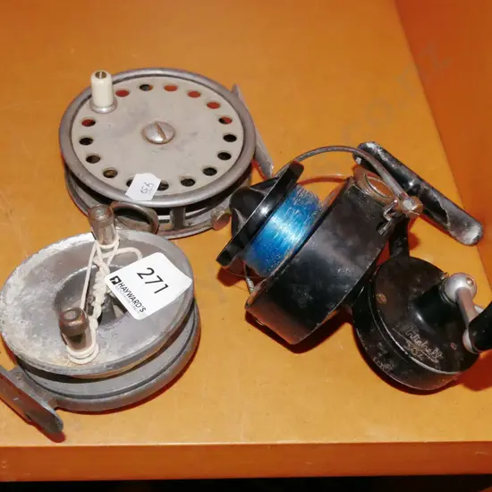 3x vintage fishing reels