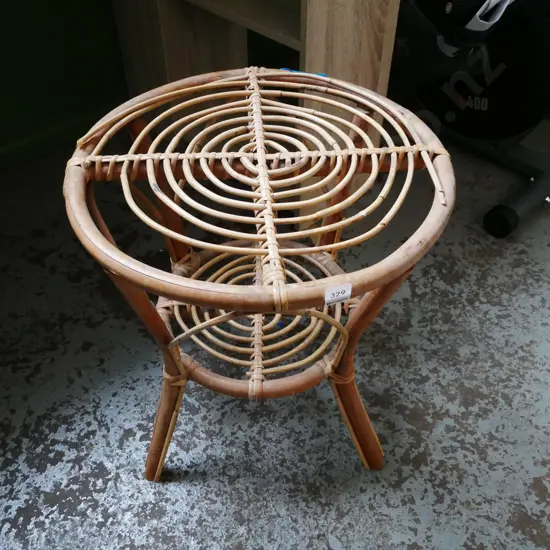 bamboo end table