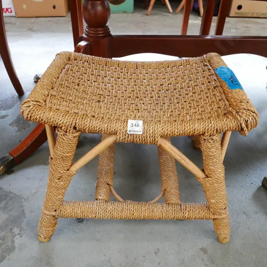 seagrass foot stool
