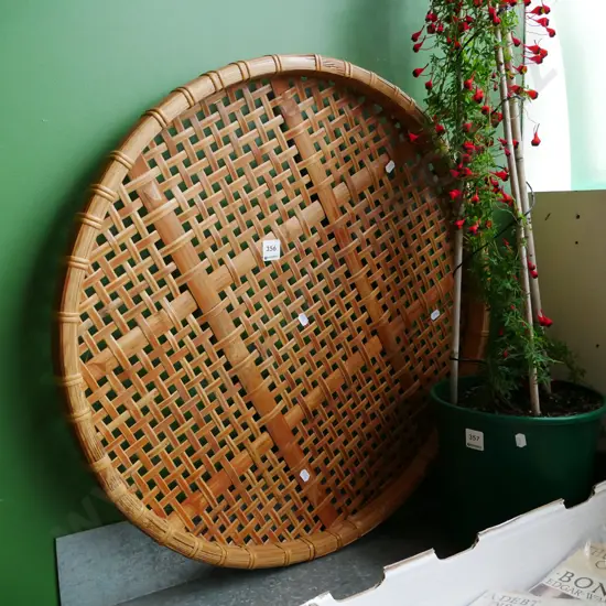 cane serving tray H-640