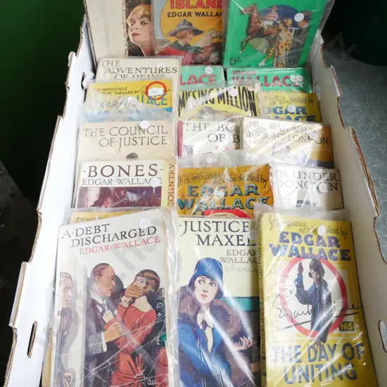 box; vintage books