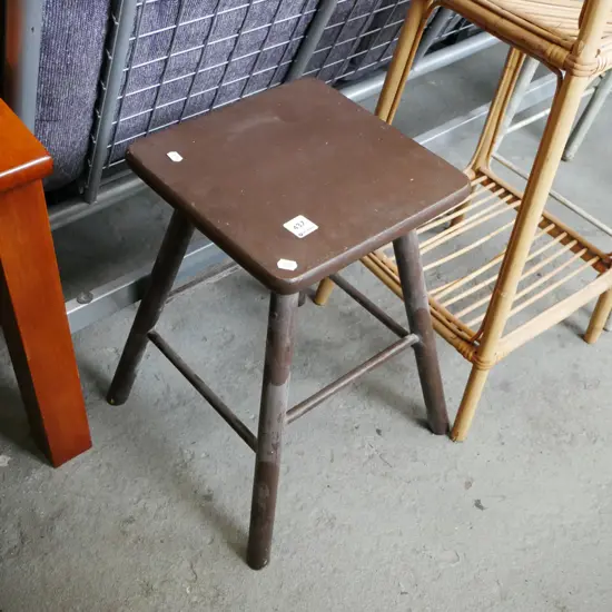 small wooden stool
