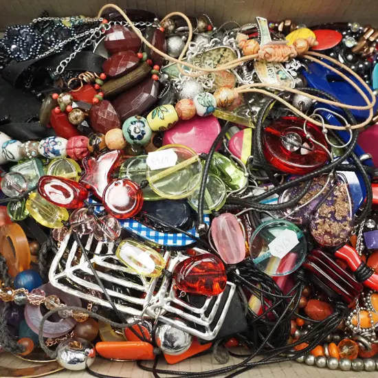 box of costume jewellery