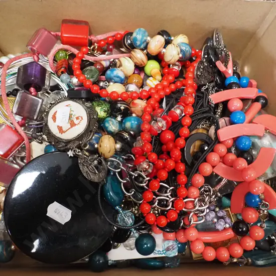box of costume jewellery