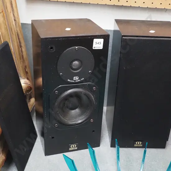 2x monitor audio bookcase speakers