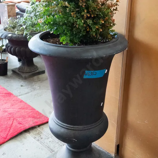 tall plastic garden urn with buxus Urn H-800