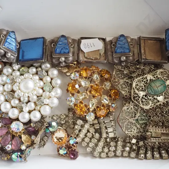 box of costume jewellery