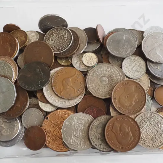 tray of coins