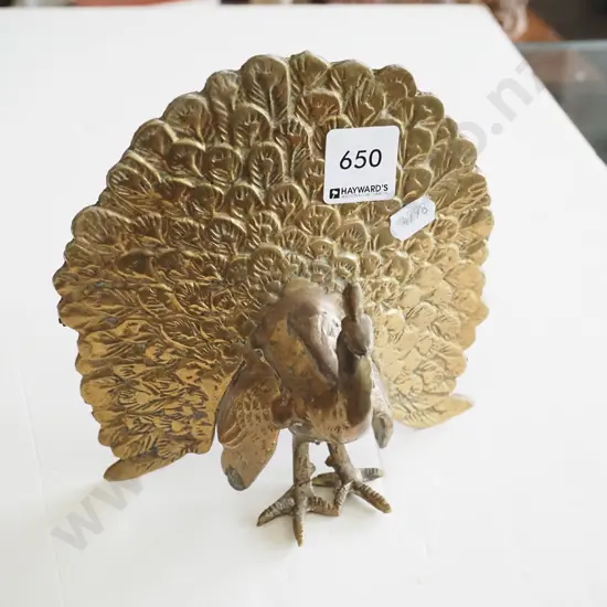 brass peacock