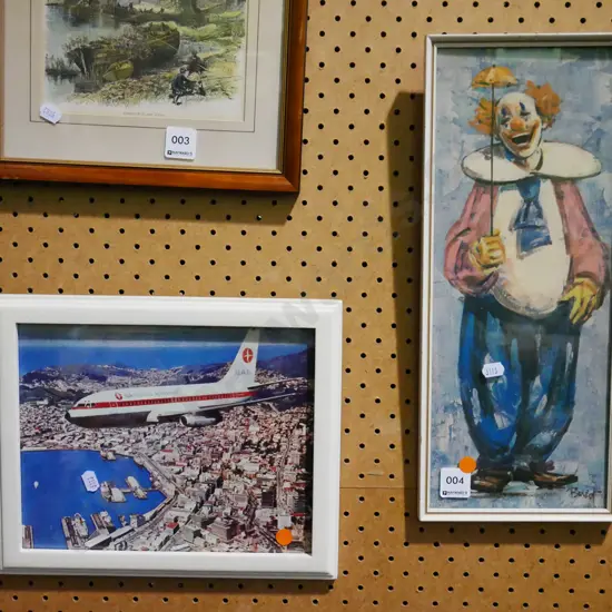 framed prints - orange dots