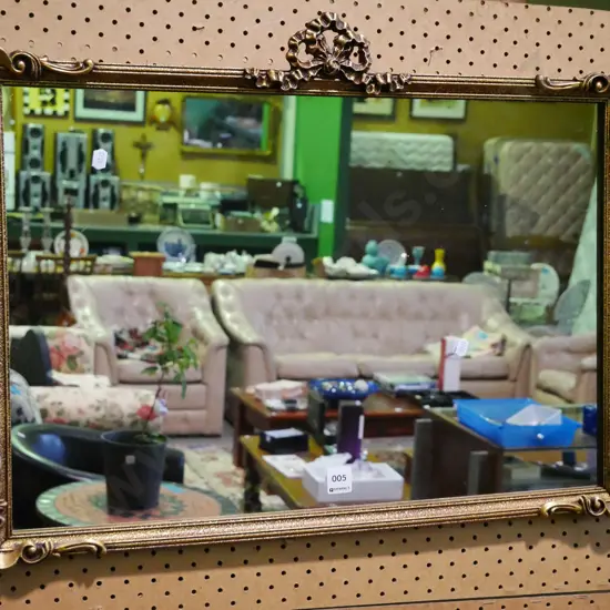 gilt framed wall mirror