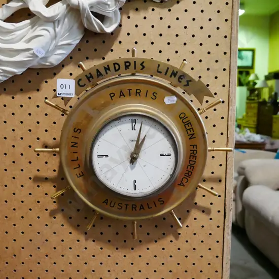 restorer's Chandris Lines wheel wall clock