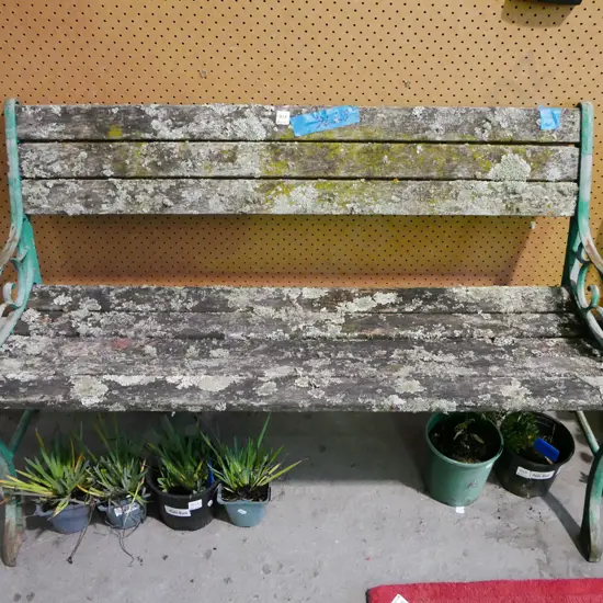 cast iron bench seat