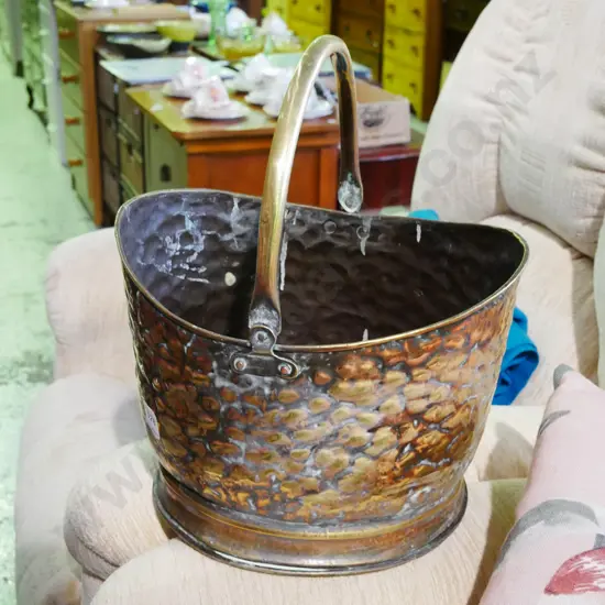 brass coal scuttle