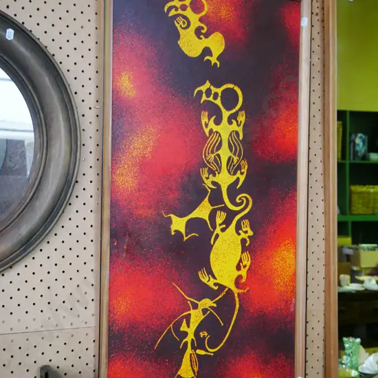 framed print - Maori rock art