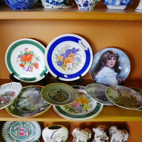 shelf; various cabinet plates