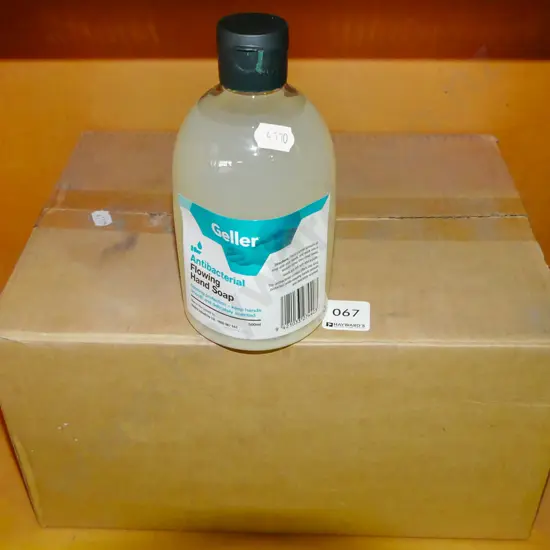 box; Geller antibacterial hand soap