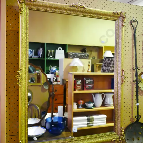 gilt framed wall mirror
