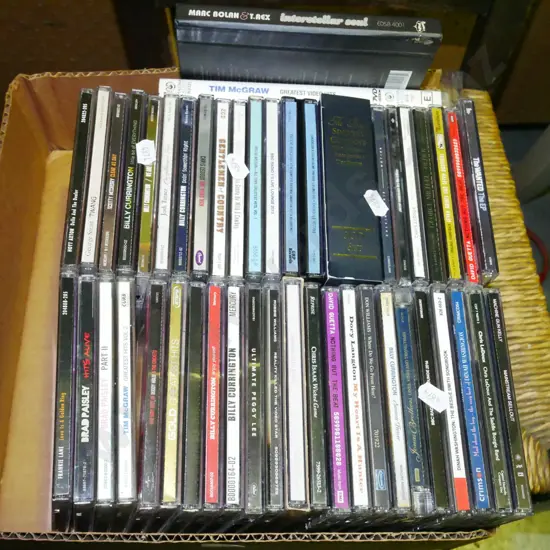 box of CDs
