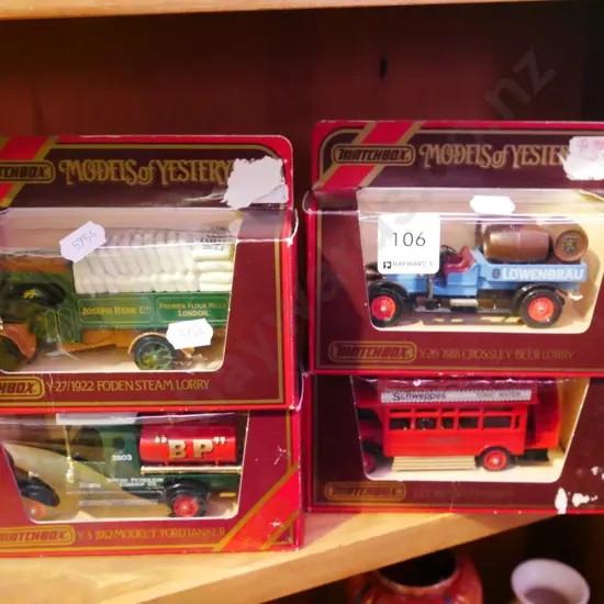 4x boxed models of Yesteryears