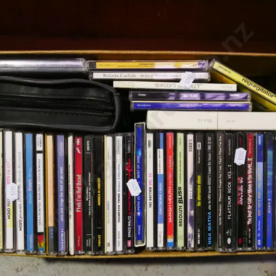 box of CDs