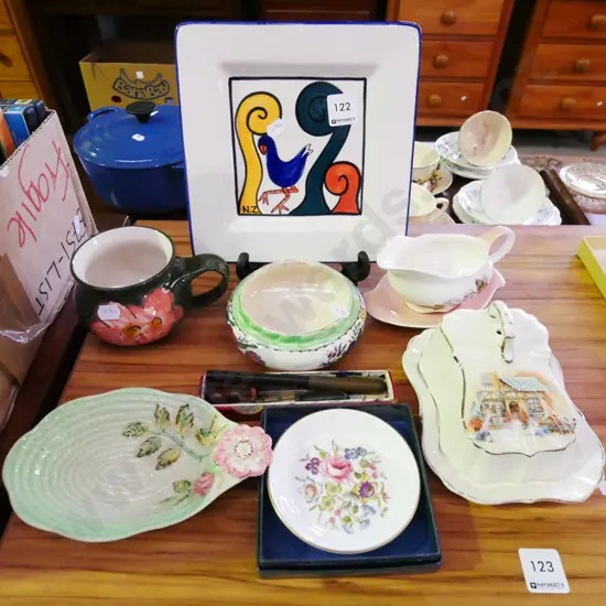 Temuka pukeko dish, Maling dish, pin dish etc