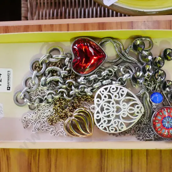 tray of costume jewellery