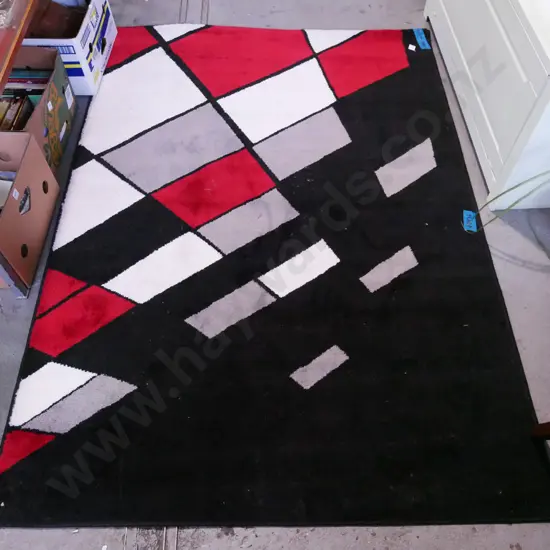 acrylic geometric floor mat H-1880 W-1340