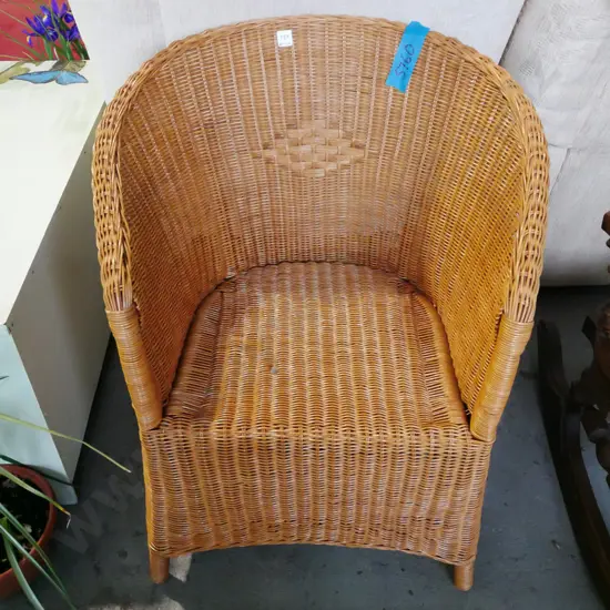 cane tub chair