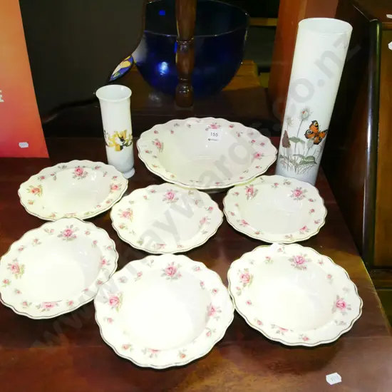 Ducal pink rose sweet set, vases H-280