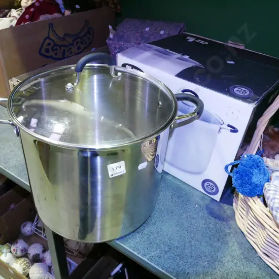 stainless steel 12L stock pot