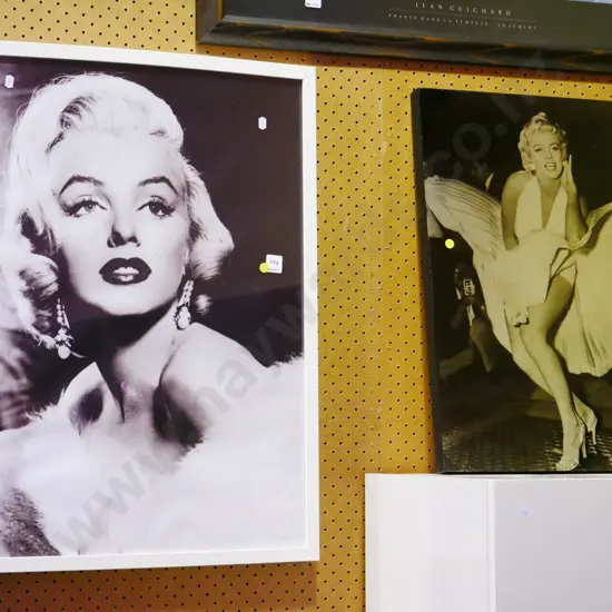 2x prints - Marilyn Monroe - yellow dots