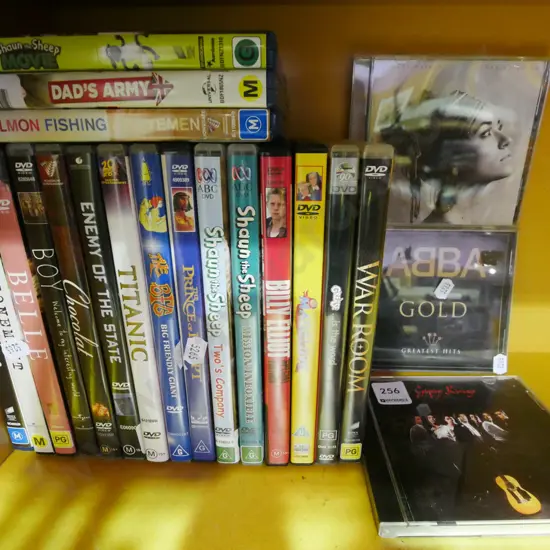 DVDs, CDs