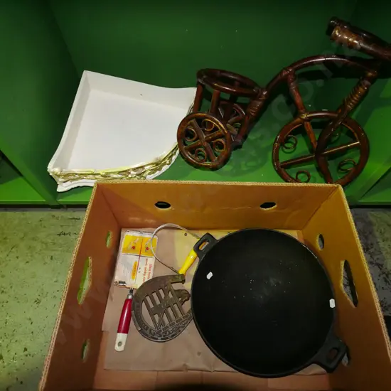 box; bamboo themed jardiniere stand, corner shelf etc