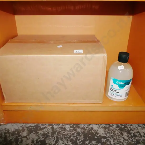 box; Geller antibacterial hand soap