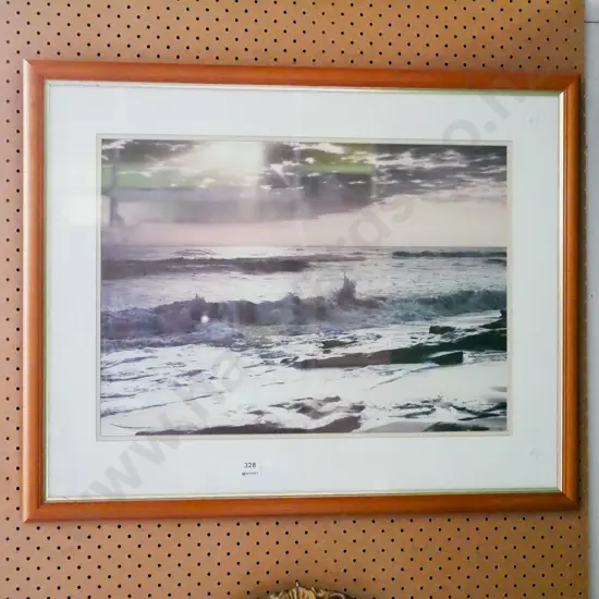 framed photo print - waves