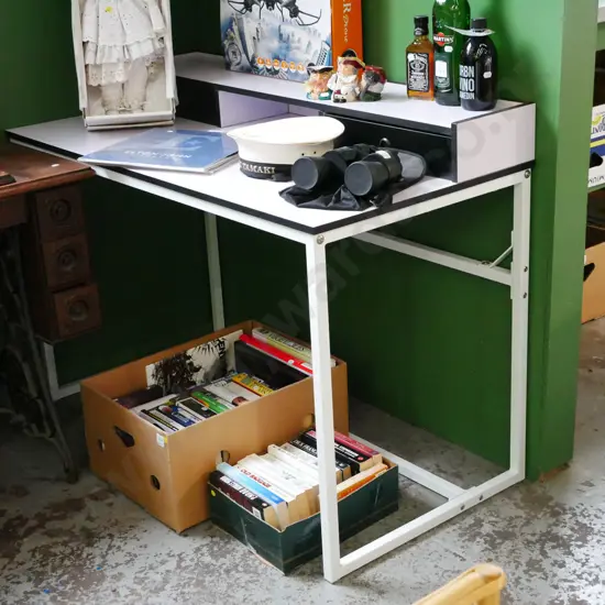 mdf melteca metal 2 drawer studio desk H-870 W-1210 D-610