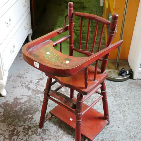 vintage child's high chair